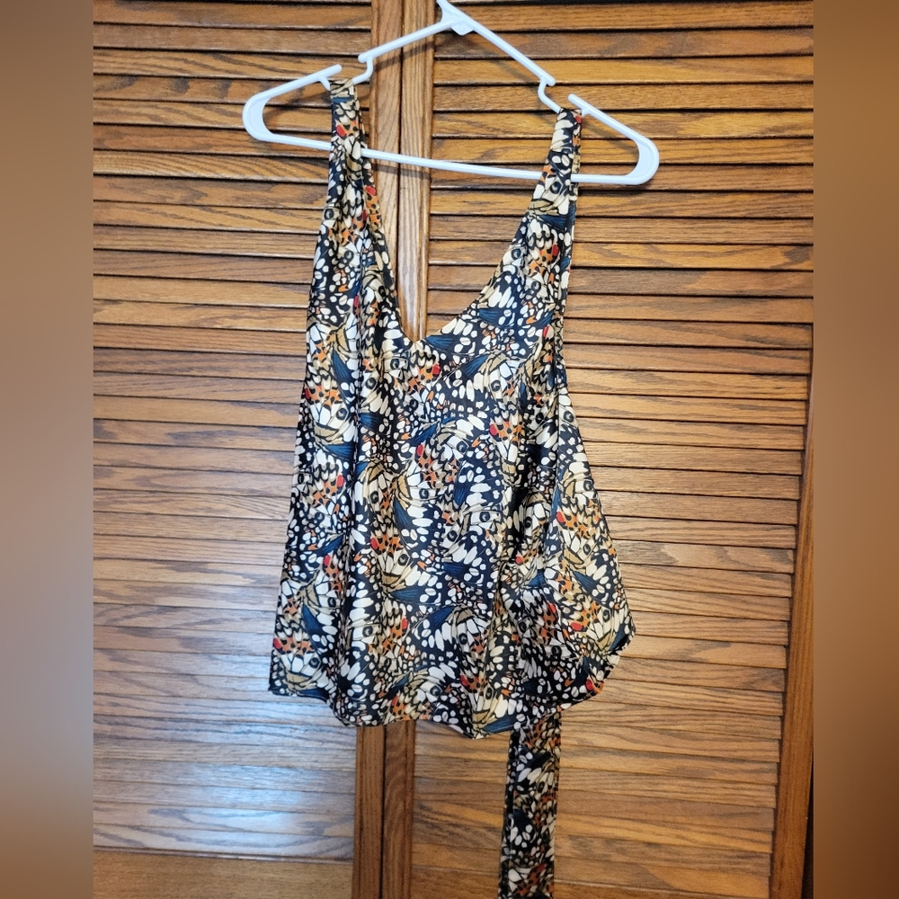 Wildfang NWT Butterfly The Empower Satin Cami Size M